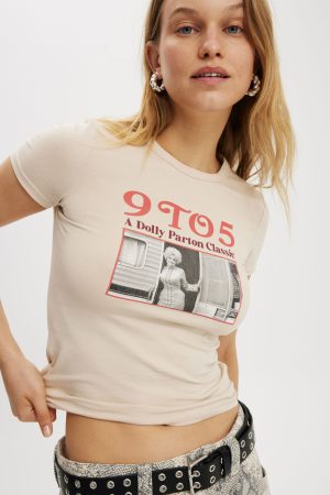 Dolly Parton Fitted Graphic Longline Tee