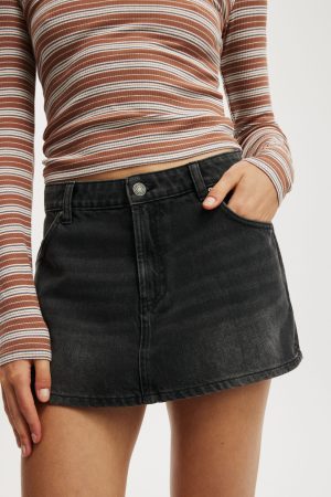 Mini Denim Skort