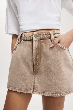 Mini Denim Skort