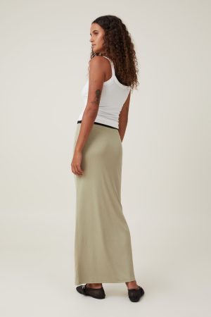 Staple Rib Maxi Skirt