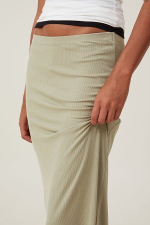 Staple Rib Maxi Skirt
