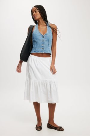 Harley Denim Halter Vest