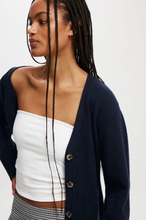 Lux V Neck Pocket Cardigan