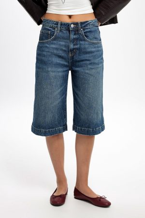 90 S Baggy Denim Jort