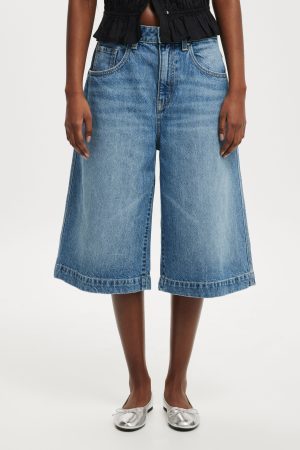 90 S Baggy Denim Jort