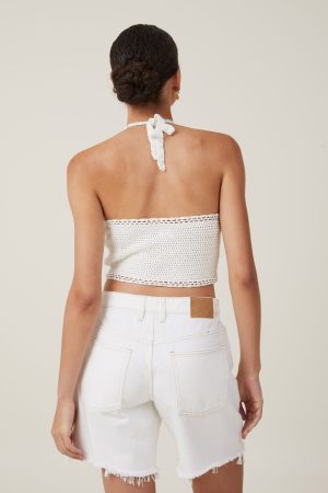 Crochet Scallop Halter Knit