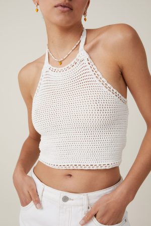 Crochet Scallop Halter Knit