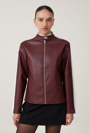 Nova Faux Leather Moto Jacket