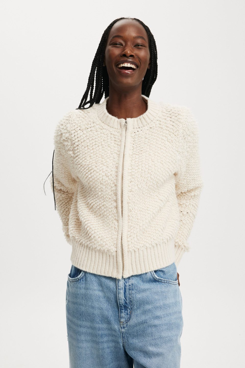 Shaggy Crew Texture Cardigan