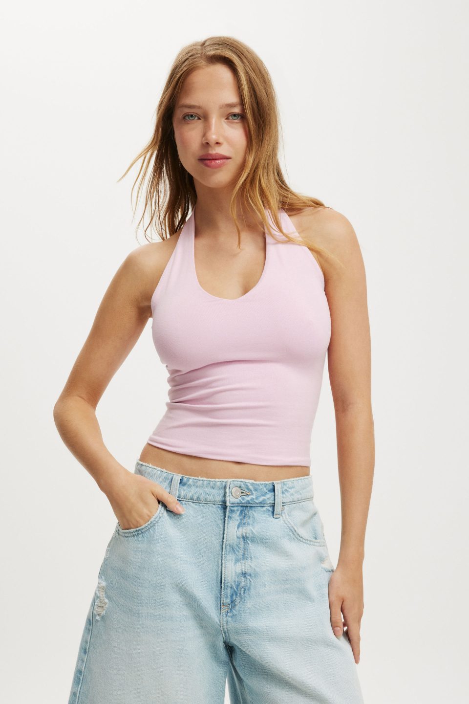 All Day V Neck Halter