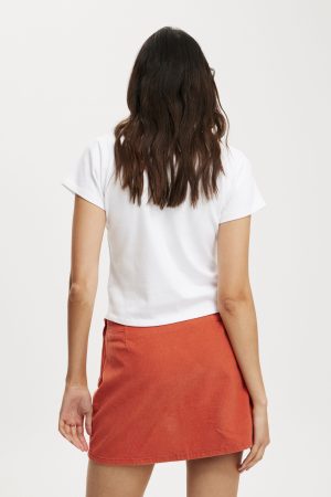Cord Mini Skirt