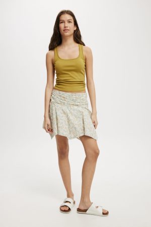 Georgie Hanky Hem Mini Skirt