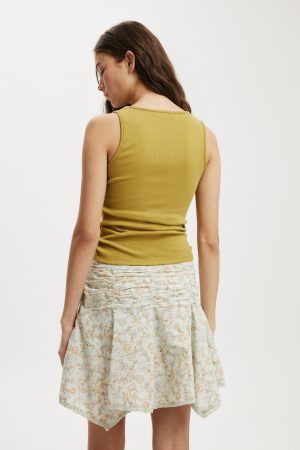Georgie Hanky Hem Mini Skirt