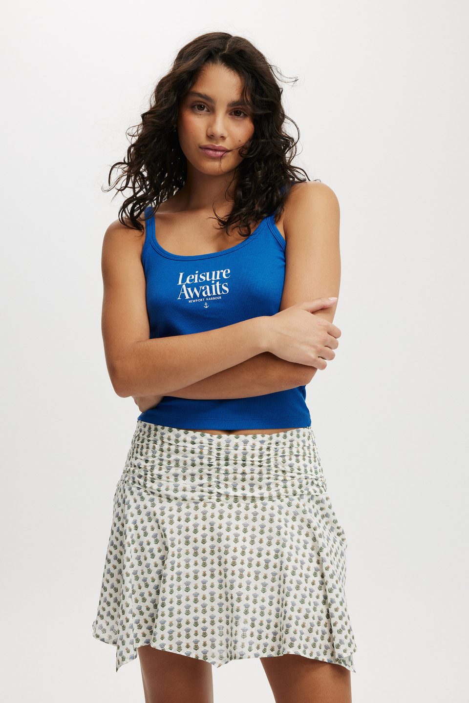 Georgie Hanky Hem Mini Skirt