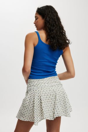 Georgie Hanky Hem Mini Skirt