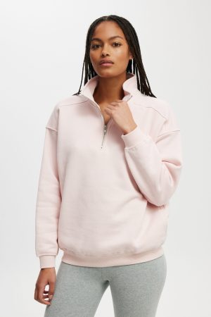 Classic Fleece Oversized Half Zip Sweatshirt