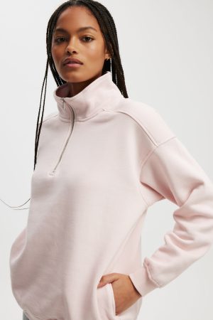 Classic Fleece Oversized Half Zip Sweatshirt
