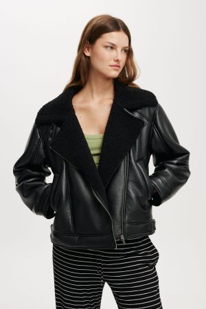 Dakota Faux Leather Aviator