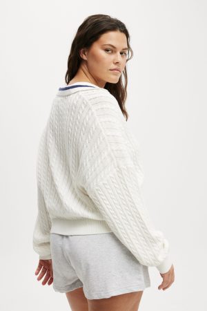 Coco Cotton Long Sleeve Polo