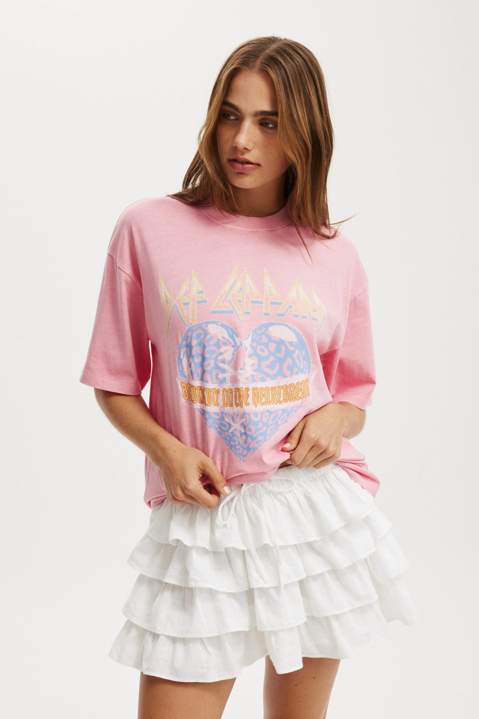 Def Leppard Boxy Graphic Music Tee