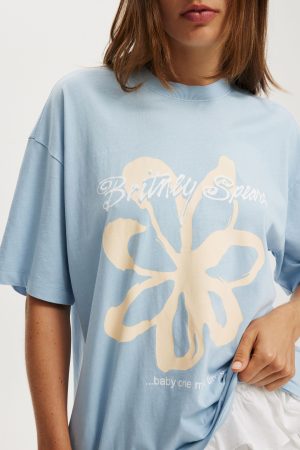 Britney Spears Boxy Graphic Music Tee