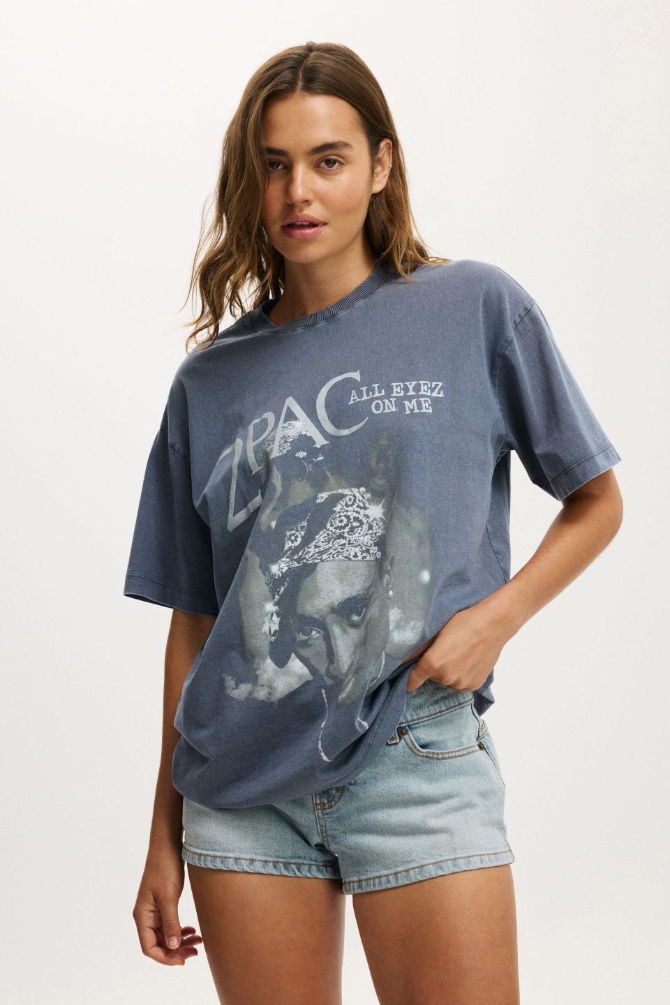 Tupac Boxy Graphic Music Tee