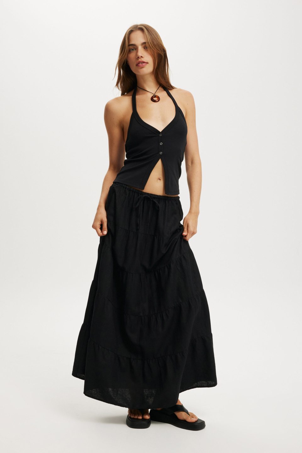 Haven Multi Tiered Maxi Skirt