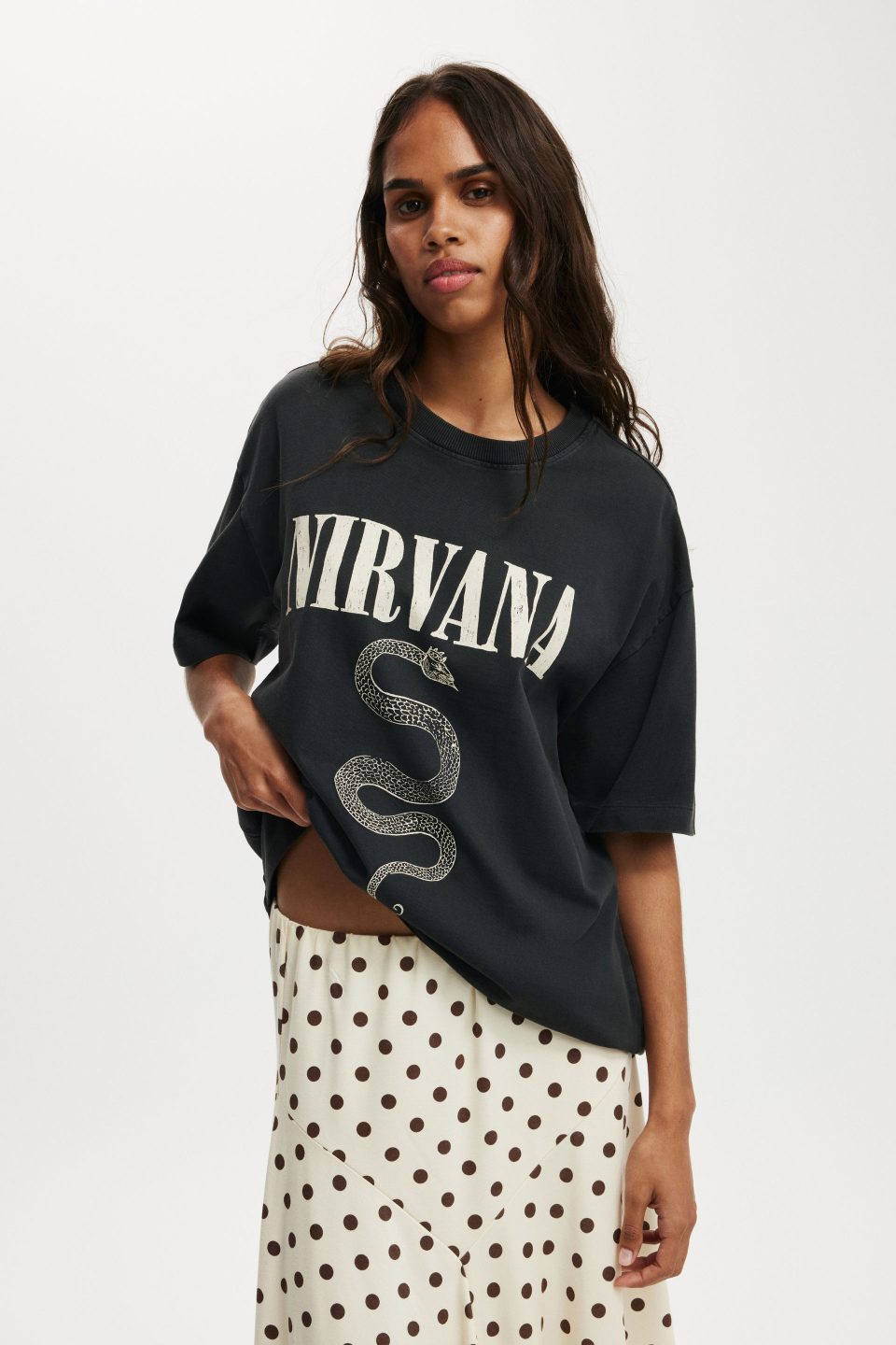 Nirvana Boxy Graphic Music Tee