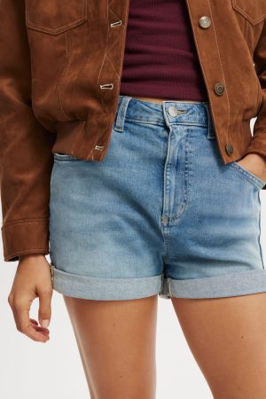 High Rise Micro Denim Short