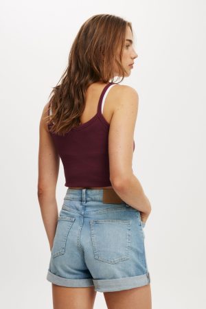 High Rise Micro Denim Short