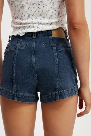 High Rise Micro Denim Short