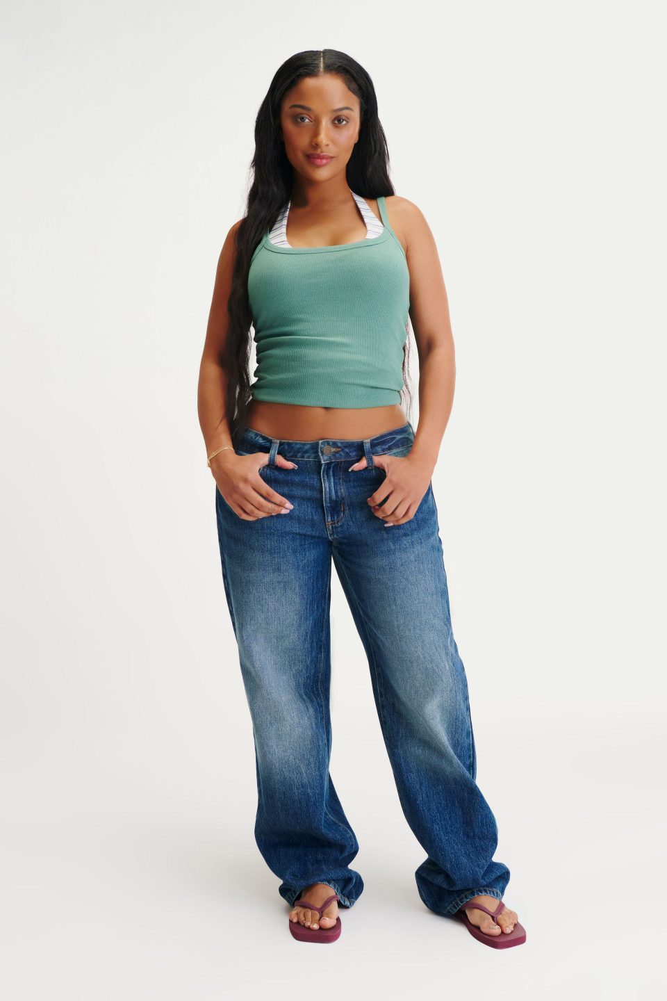 Curvy Low Rise Straight Jean