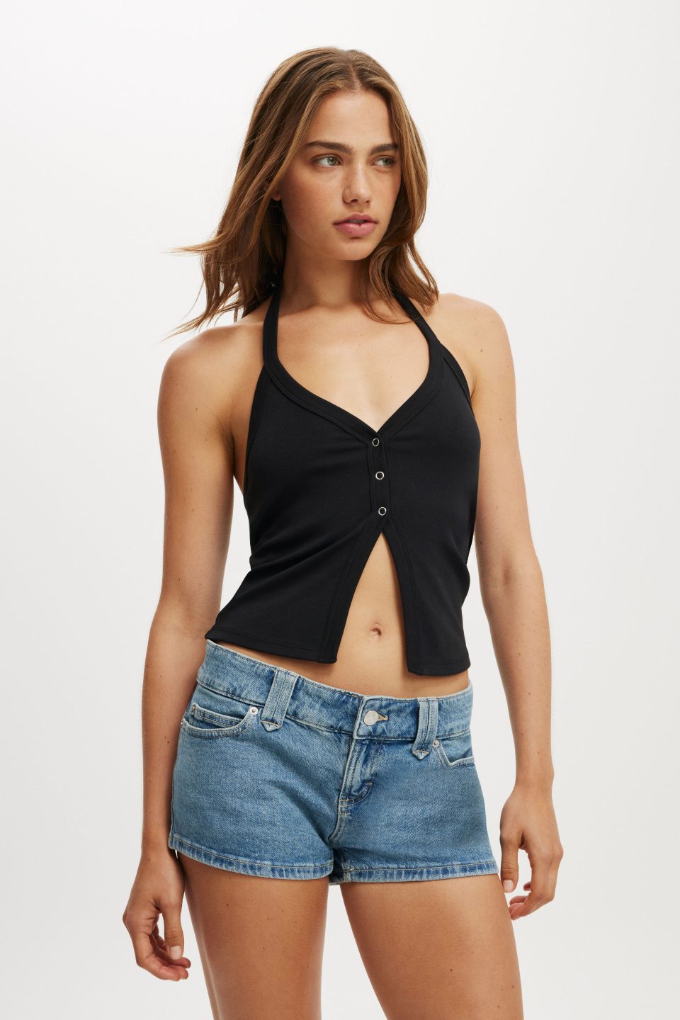 Micro Low Denim Short