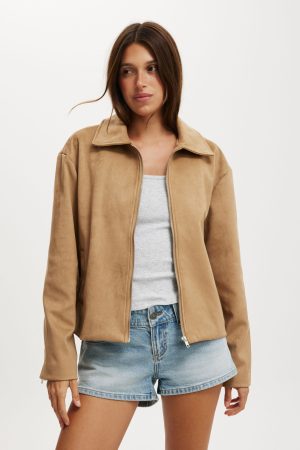 Drew Faux Suede Jacket