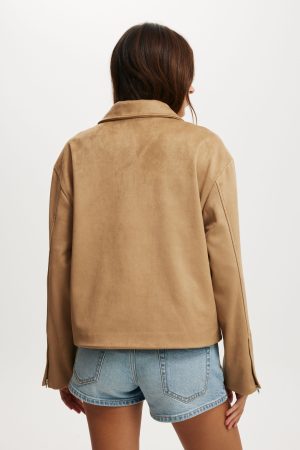 Drew Faux Suede Jacket