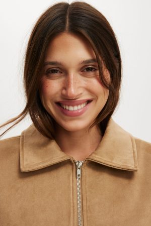 Drew Faux Suede Jacket