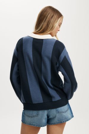 Cotton Long Sleeve Polo