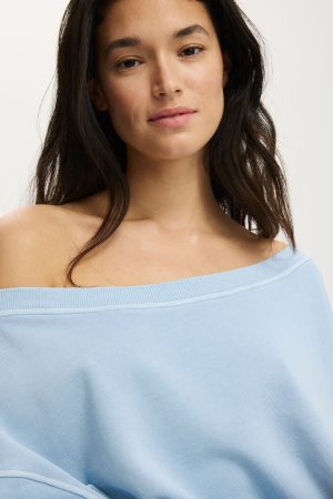 Off Shoulder Sweatshirt