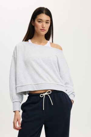 Off Shoulder Sweatshirt