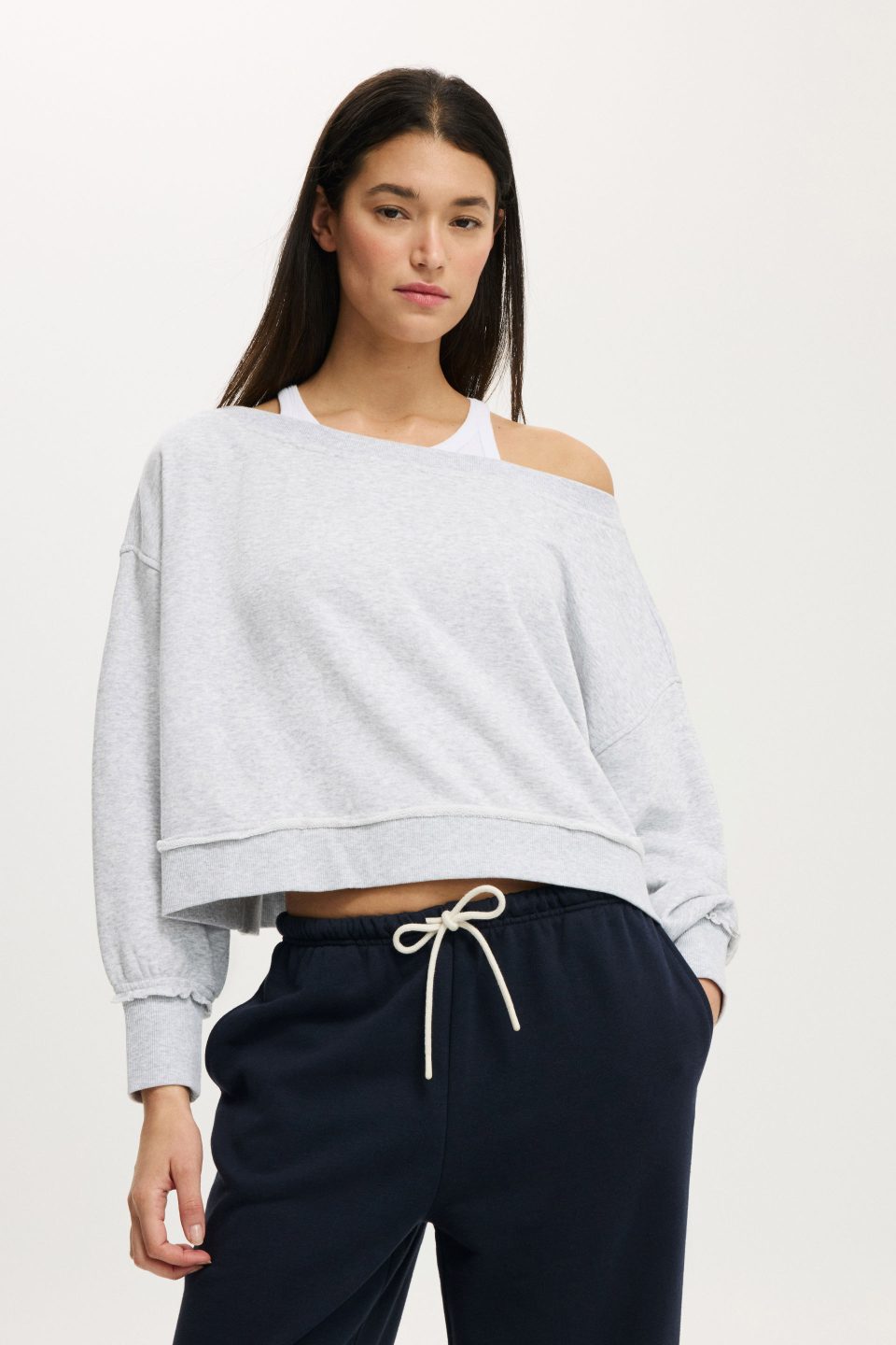 Off Shoulder Sweatshirt