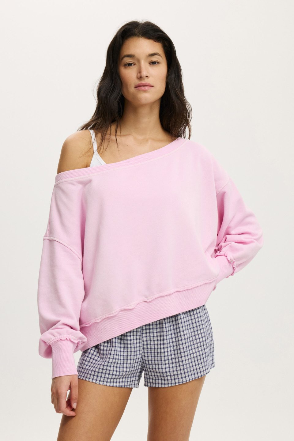 Off Shoulder Sweatshirt