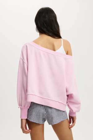 Off Shoulder Sweatshirt