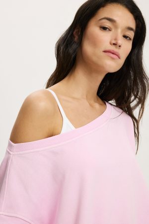 Off Shoulder Sweatshirt