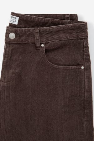 Low Rise Straight Cord Pant