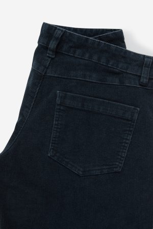 Low Rise Straight Cord Pant