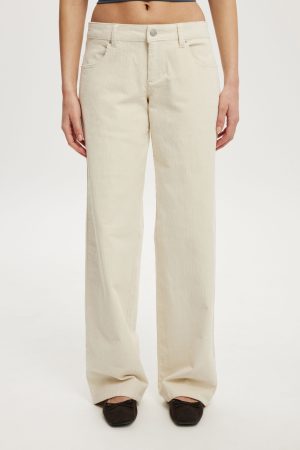 Low Rise Straight Cord Pant