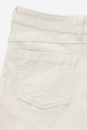 Low Rise Straight Cord Pant