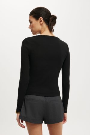 Bailey Button Detail Cardi