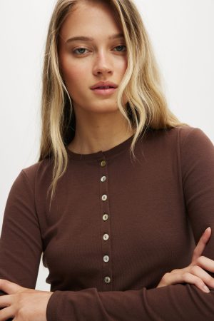 Bailey Button Detail Cardi
