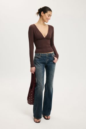 Zali V Cross Over Long Sleeve